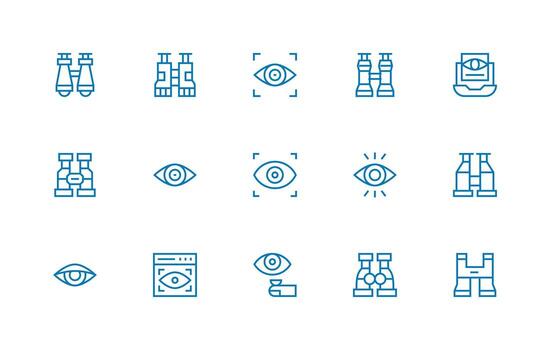 15 Regular Line Vectors for Observe Theme Display Icon Pack