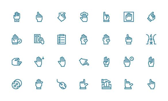 28 Icons for Select in Bold Line Format Multi-Style Icon Collection vector