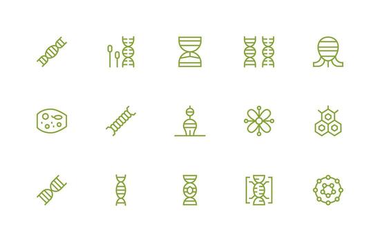 Regular Line Icons from Biochemistry Set with 15 Vectors Versatile Icon Collection for Designers