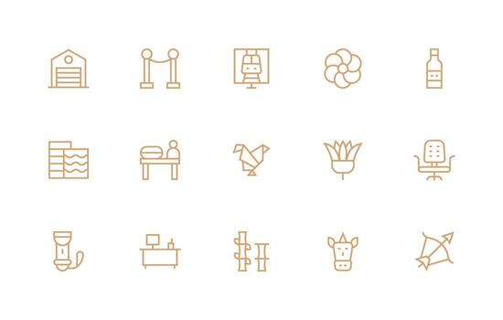 Regular Line Icons from Line Set with 15 Vectors Icons Built for Visual Consistency Pack