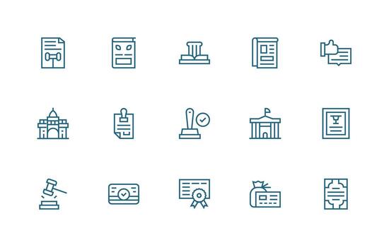 oficial visual paquete conteniendo 15 regular línea íconos rápido acceso íconos para ui desarrollo vector