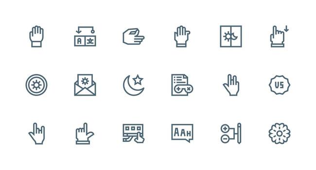 18 Strong Stroke Line Vectors for Option Theme Full Icon Library for UI Designers