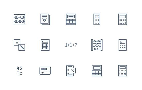 15 regular línea estilo íconos desde números colección mínimo icono conjunto para interfaz proyectos vector