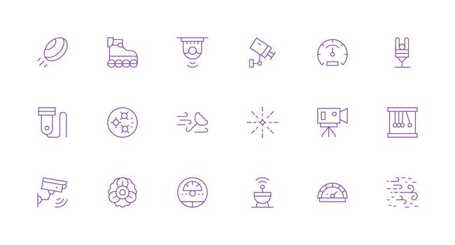 Minimal Line Icons from Motion Set with 18 Vectors Reliable Icons for All Interfaces