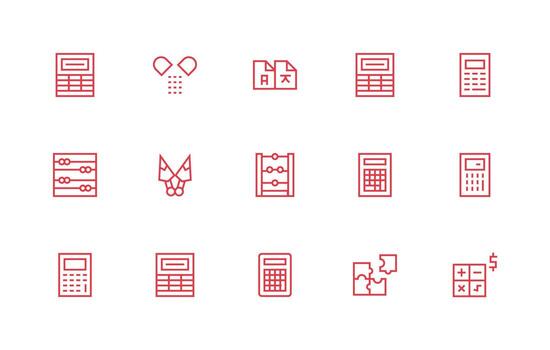 dividir icono colección con 15 regular línea diseños lleno icono biblioteca para ui diseñadores vector