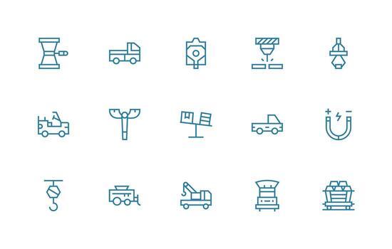 Load Icon Collection with 15 Regular Line Designs Optimized Icon Pack for Digital Products vector
