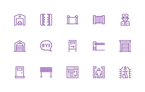 15 regular línea vectores para salida tema pulcramente diseñado íconos para web plataformas