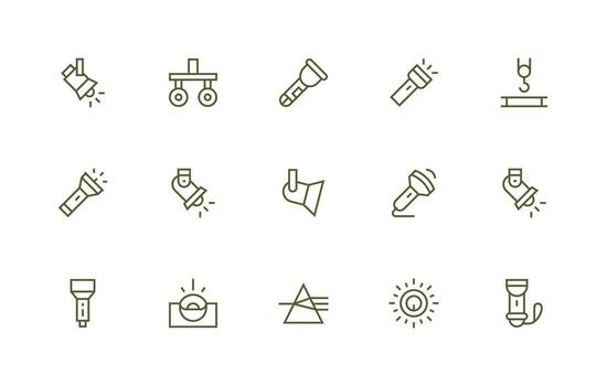 Regular Line Icons from Beam Set with 15 Vectors Interface Icon Collection for Daily Projects
