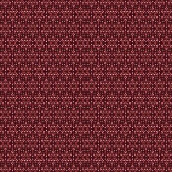 A red and white patterned fabric with a red background. The pattern is made up of small circles and squares. vector