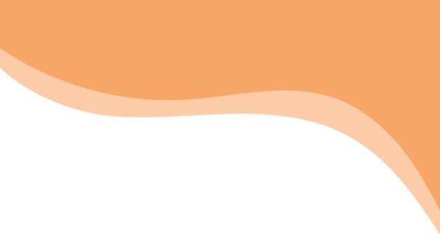 Abstract header template with dynamic orange wave flat illustration vector