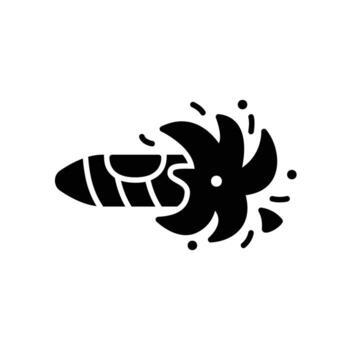 explotando cigarrillo broma icono vector