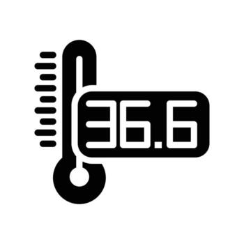 body temperature solid icon design good for web or mobile app vector