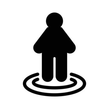 Center of attention solid icon design good for web or mobile app vector