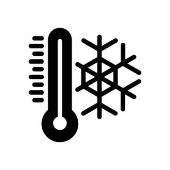 cold temperature solid icon design good for web or mobile app vector