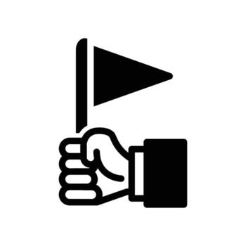 union jack flag and hand solid icon design good for web or mobile app vector