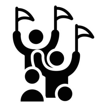 supporter solid icon design good for web or mobile app vector