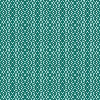 Minimalist style seamless pattern background with white lines forming geometric rhombus ornament on green backdrop vector
