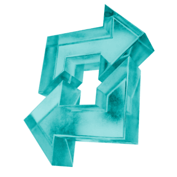 3d kombinieren links richtig Formen im gefrostet Blau Eis Glas Stil, isoliert auf ein transparent Hintergrund. Glasmorphismus Symbole und 3d Elemente zum modern Grafik Design. png