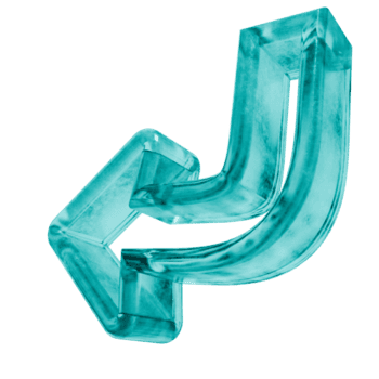 3d Unterseite links Seite Wende Pfeil Gliederung gestalten im gefrostet Blau Eis Glas Stil, isoliert auf ein transparent Hintergrund. Glasmorphismus Symbole und 3d Elemente zum modern Grafik Design. png