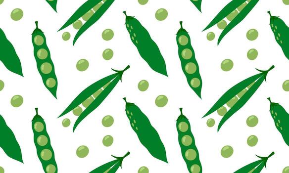 Green pea pattern design vector