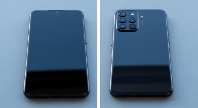 Modern Smartphone Design with Advanced Camera System Showcasing Technological Innovation and Sleek Aesthetics photo