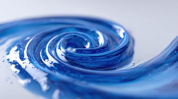 Abstract Blue Swirl Fluid Art, Creative Texture and Dynamic Motion Background for Design Projects photo