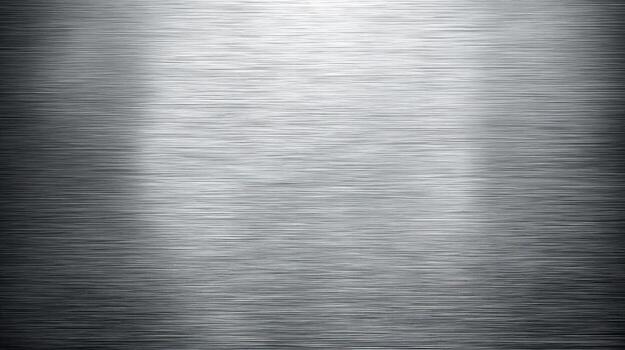 cepillado metal textura antecedentes moderno metálico superficie con horizontal grano y sutil ligero reflexiones foto