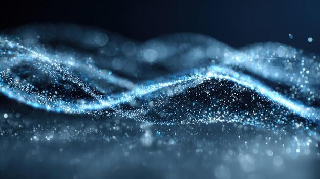 Abstract Wave Background with Glittering Particles - Modern, Elegant, and High-Resolution Visual for Creative Projects photo