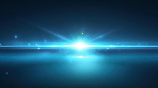 Dynamic Blue Light Streaks and Flares Background - Modern, Futuristic, and Energetic Design Element photo