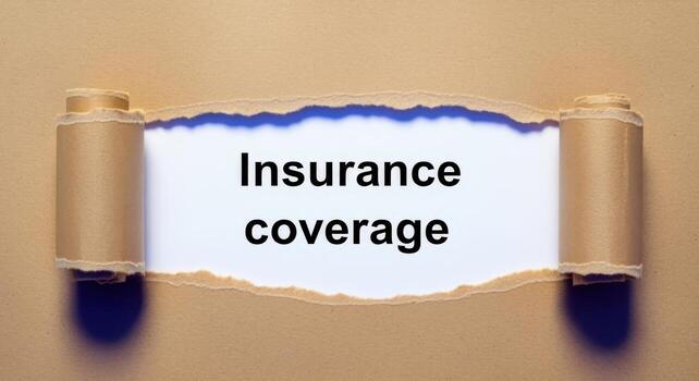 Insurance Coverage Announcement with Torn Paper Reveal Protection, Assurance, and Risk Management Solutions photo