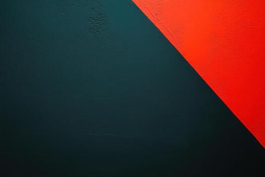 Abstract design featuring contrasting red and dark green triangular shapes photo