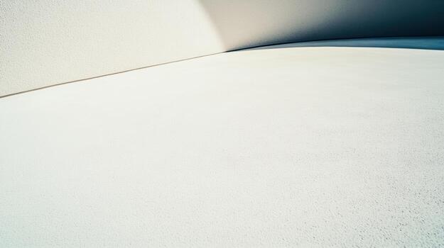 Unique architectural detail showcasing light and shadow on smooth surface photo