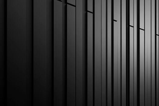 Modern black vertical lines create a sleek and minimalist design element photo