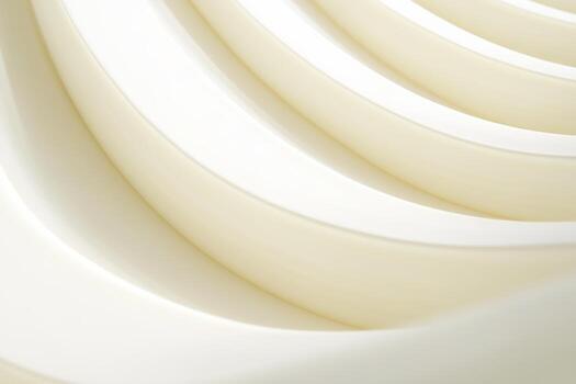 Curved white surfaces create a serene and modern aesthetic in design photo
