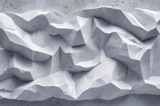 Textured concrete wall displays intricate patterns in urban environment photo