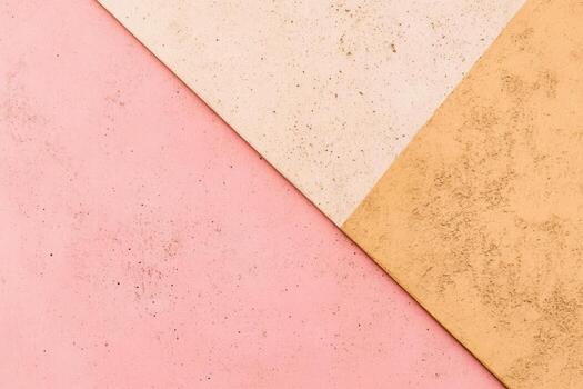 Colorful abstract texture with beige and pink geometric surfaces photo