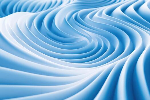 Fluid blue waves create a calming and serene texture in soft light photo