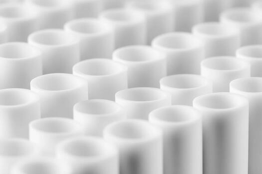 Test tubes arranged in a neat grid for laboratory experiments and analysis photo