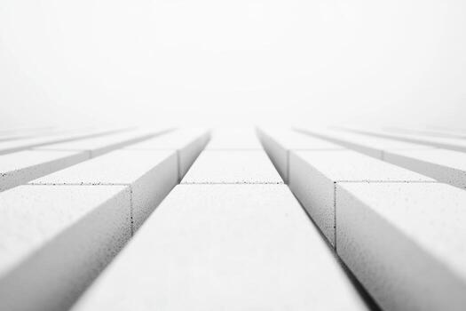 Modern architectural design showcasing white concrete lines and patterns photo