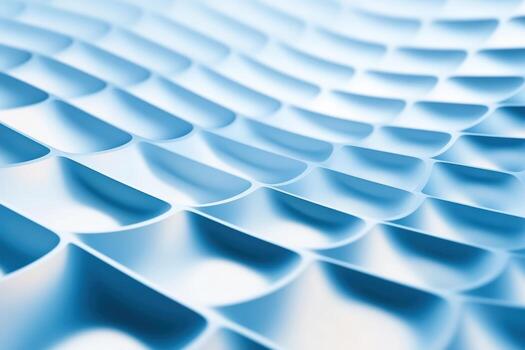 Surface pattern showcasing wavy, geometric shapes in soft blue tones photo