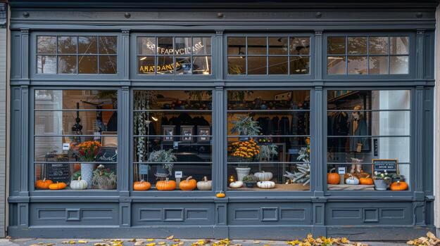 A store front with a lot of windows photo