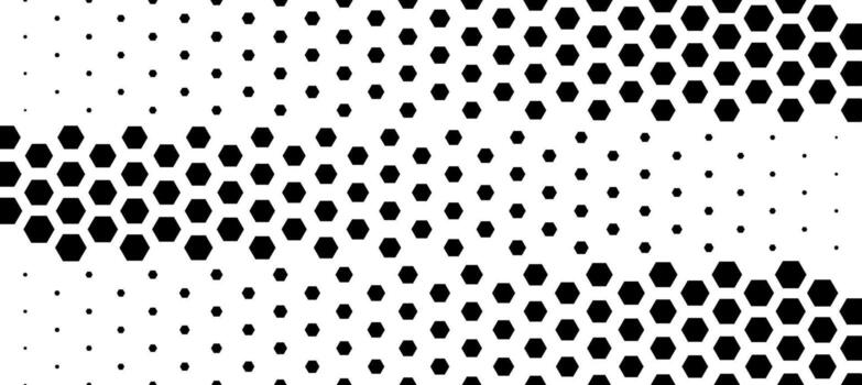 Abstract black white hexagon honeycomb pattern. Futuristic geometric background for AI, blockchain, cyber security, science, biology, molecular research, digital corporate design. illustration vector