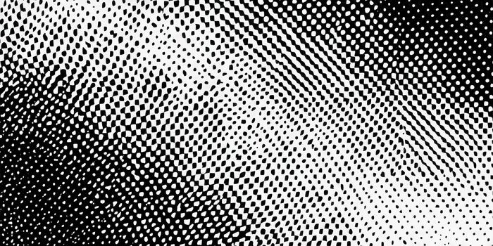 un sorprendentes negro y blanco resumen trama de semitonos punto modelo crea un único gráfico diseño. foto