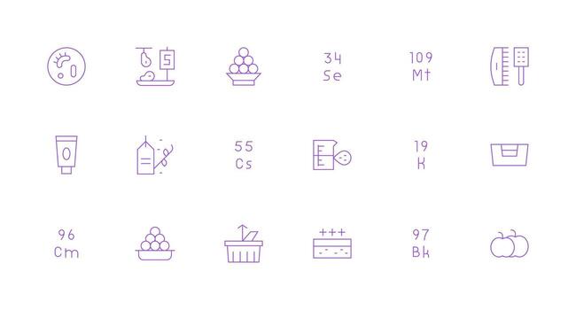 18 Icons for Quantity in Minimal Line Format Essential Icons for Rapid UI Building vector