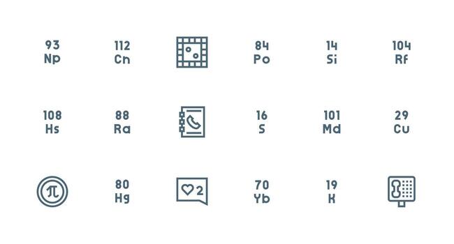 18 íconos para número en fuerte carrera línea formato organizado glifo íconos para rápido diseño vector