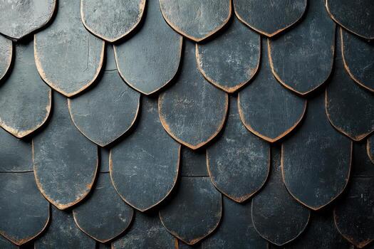 A close up of a wall with many different shapes photo