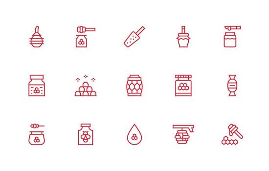 15 Regular Line Vectors for Sweetener Theme Quick Access Icons for UI Development