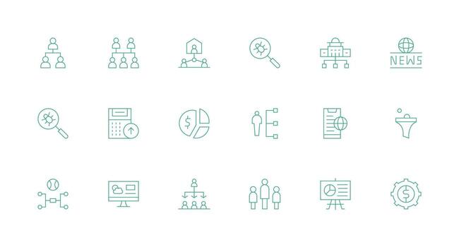 informes visual paquete conteniendo 18 mínimo línea íconos lleno icono biblioteca para ui diseñadores vector