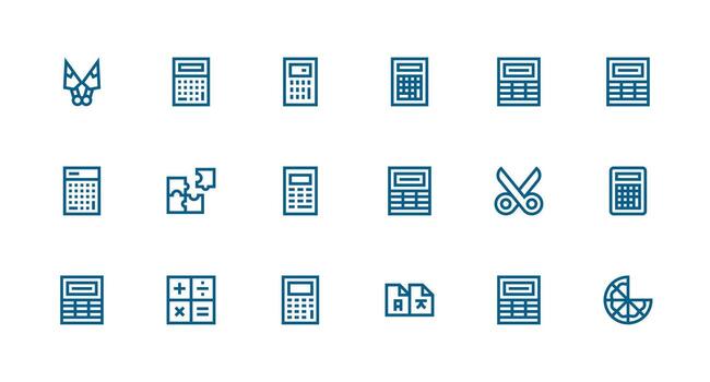 18 fuerte carrera línea vectores para dividir tema bien estructurado íconos para creativo utilizar