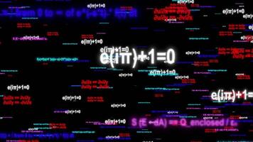 A Digital Display Of Fundamental Chemical Compounds And Their Structures. Dynamic Mathematical Equations A Digital Visualization Of Euler's Identity, Cauchy-riemann, Gauss's Law, And Advanced Calculus video